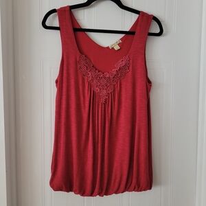 Blouson waist tank top sz M